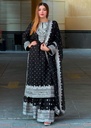 Gharara in Black by Four Season Boutique