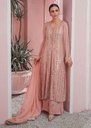 Gown in Peach pink by Rang-e-Haya