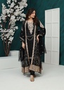 Gown in Black by Al Burhan Apparel