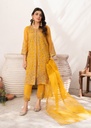Gown in Mustard by Laleen