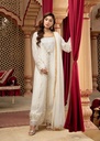 Gown in Off-white by Mona Embroidery