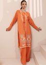 Gown in Orange by Mauve Originals