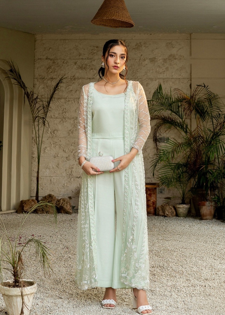 Gown in Sea green by Emeralds