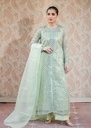 Gown in Mint green by Laiba Mir
