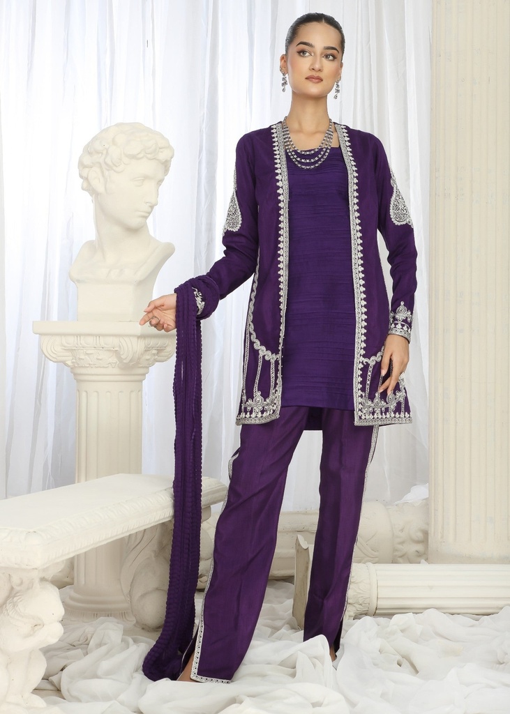 Gown in Purple by Zarqun