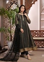 Chiffon Anarkali in Jet black