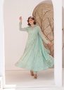 Chiffon Anarkali in Pastel green