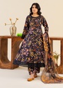 Corduroy Anarkali in Black