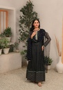 Chiffon Anarkali in Black
