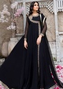 Chiffon Angrakha in Black