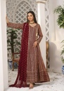 Chiffon Angrakha in Maroon