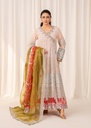Chiffon Angrakha in Pastel pink
