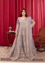 Net Angrakha in Pastel grey