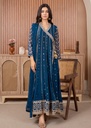 Chiffon Angrakha in Blue