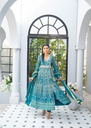Chiffon Angrakha in Teal