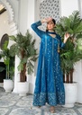 Chiffon Angrakha in Blue
