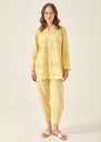 Cambric cotton Co Ord Sets in Yellow