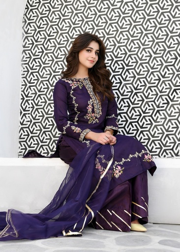 [NLR9386] Sharara in Purple by Miss & Mrs