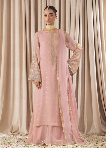 [YBF4041] Sharara in Pastel pink by Rang-e-Haya