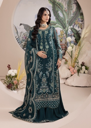[RIW8637] Sharara in Green by Diara Couture