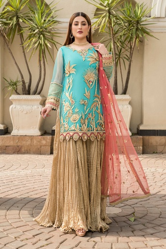 [UUO7114] Sharara in by Khuda Baksh Creations