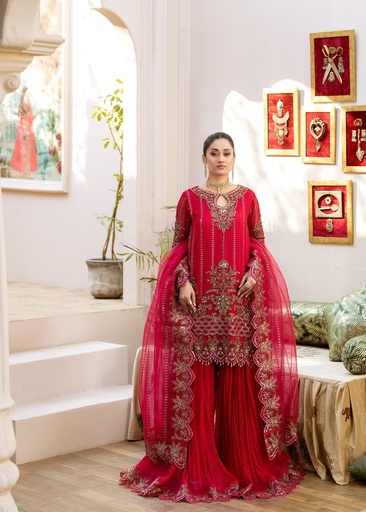 [SIF8212] Sharara in Pink by Shahjahan - Feel Royal