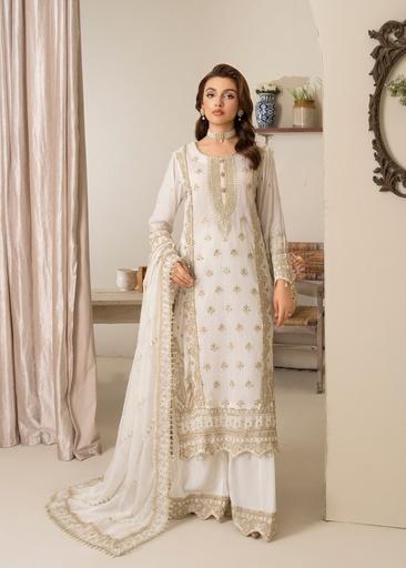 [NGC4176] Sharara in Pearl white by Decor Fashion