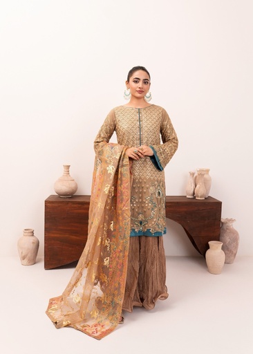 [SQS4051] Sharara in Brown by Sara Jahan