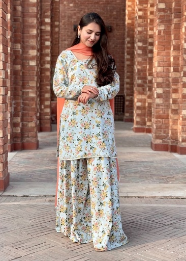 [VPZ3298] Sharara in Light blue by Fashion Trends 4 U