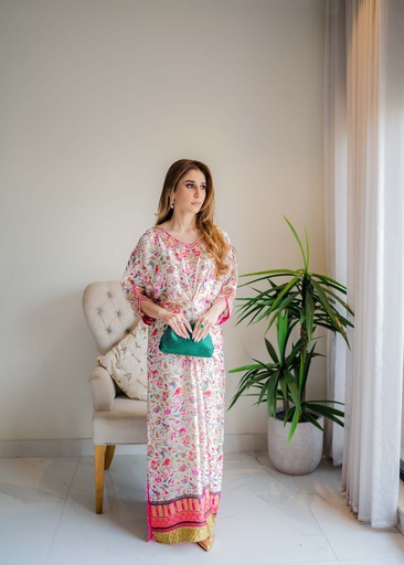 [PWS0657] Kaftan in White by Sammy K