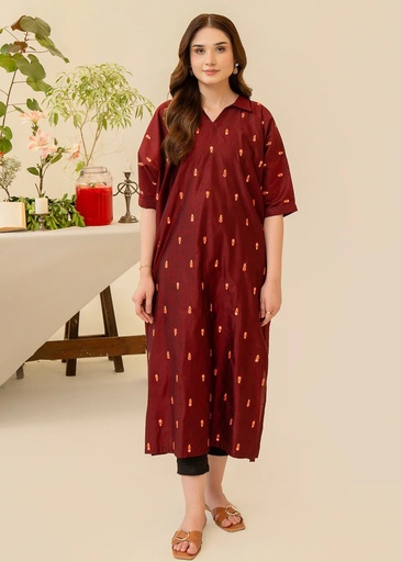 [NNF2759] Kaftan in Maroon by Kross Kulture