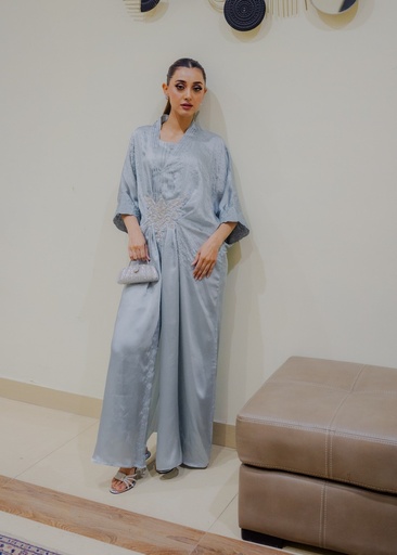 [XBS5308] Kaftan in Steal grey by Wardrobe Essentials