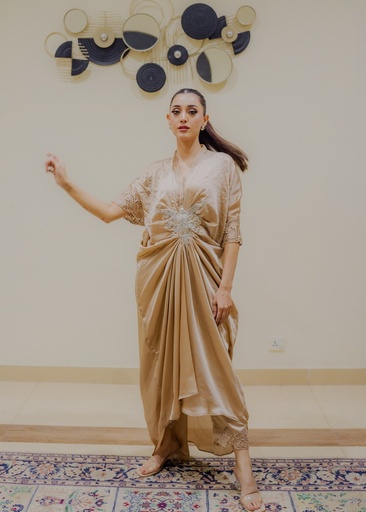 [JUO5654] Kaftan in Champagne by Wardrobe Essentials