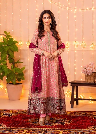 [KZM5066] Anarkali in Pink by Ayesha Closet