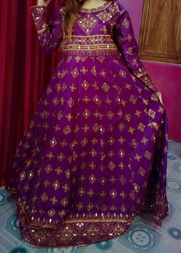 [BNC6947] Anarkali in Purple by 1 Virsapret