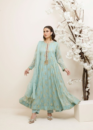 [ONZ6892] Anarkali in Light blue by Ayesha Closet