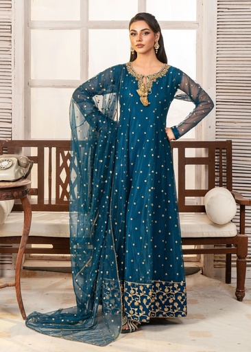 [OVG2276] Anarkali in Blue by Ayesha Closet