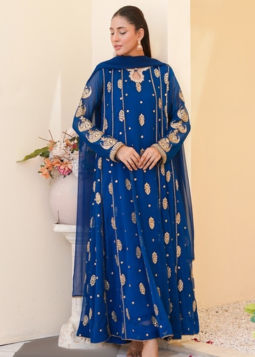[KFS1317] Anarkali in Teal by Ayesha Closet