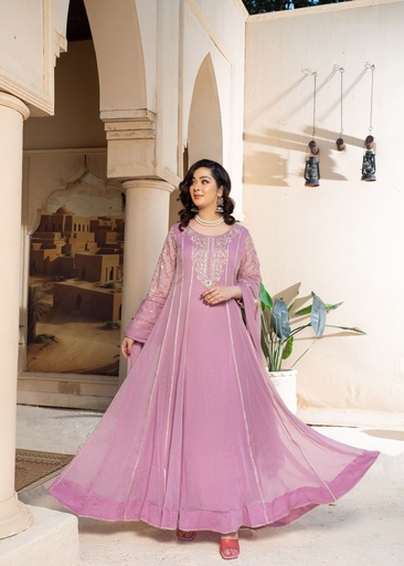 [GMH1809] Anarkali in Lilac by Alsiyab