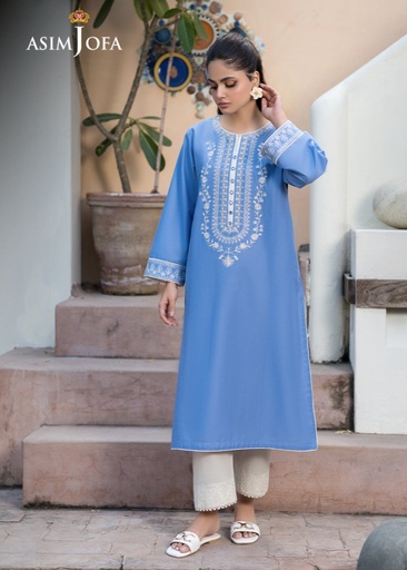 [YAX4366] Kurti in Blue by Asim Jofa