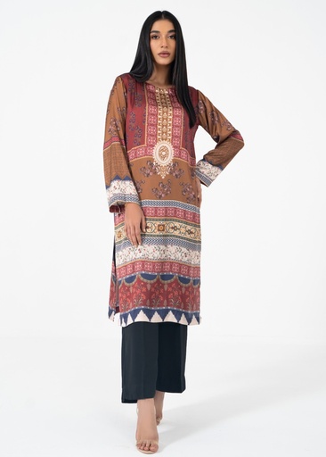 [OIP6317] Kurti in Brown by Bareen