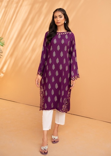 [GDI3199] Kurti in Purple by Sahibas By Mirza