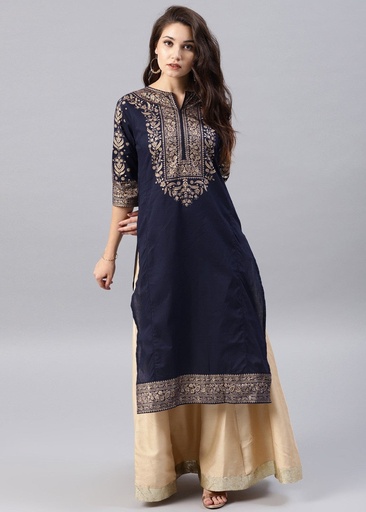 [TTI4147] Kurti in Blue by Zeekstore