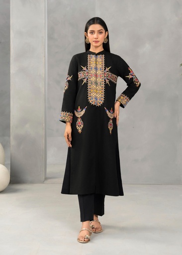 [TUL4992] Kurti in Black by Sahibas By Mirza