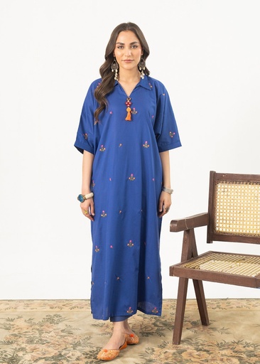 [FQS3947] Kurti in Royal blue by Kross Kulture