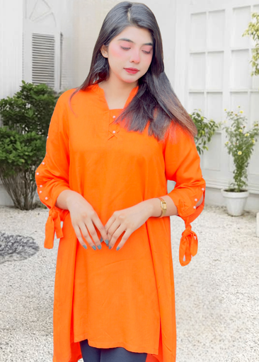 [BXN9006] Kurti in Orange by Pretbee