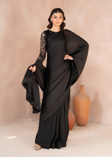 [HET3238] Saree in Black by RSM Collection