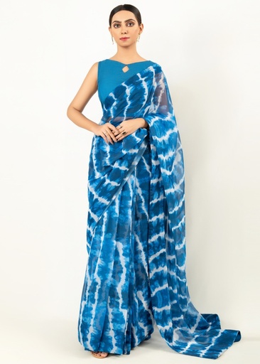 [VVB6877] Saree in Navy blue by Imran Aftab
