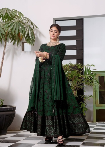 [XSA7709] Pishwas in Green by Abaan Zohan