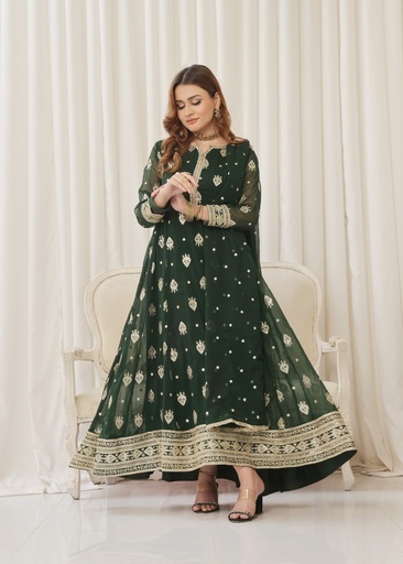 [DXO1419] Pishwas in Green by Abaan Zohan